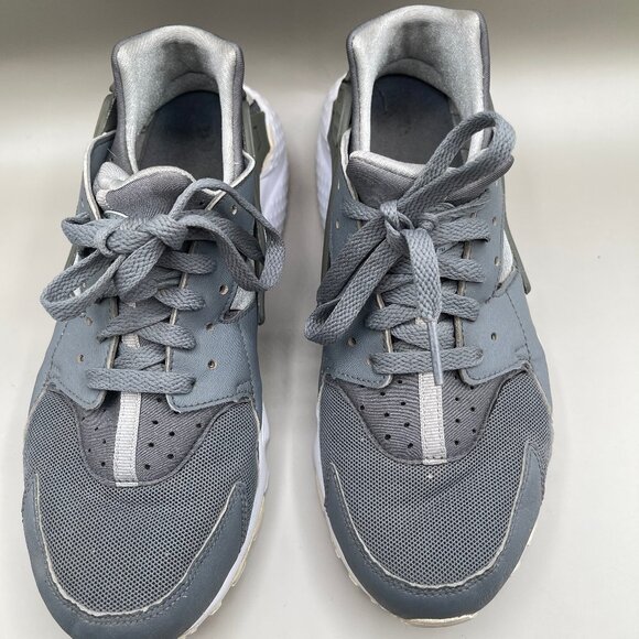 Nike Women's Grey Huarache Sz 9w - Picture 3 of 9